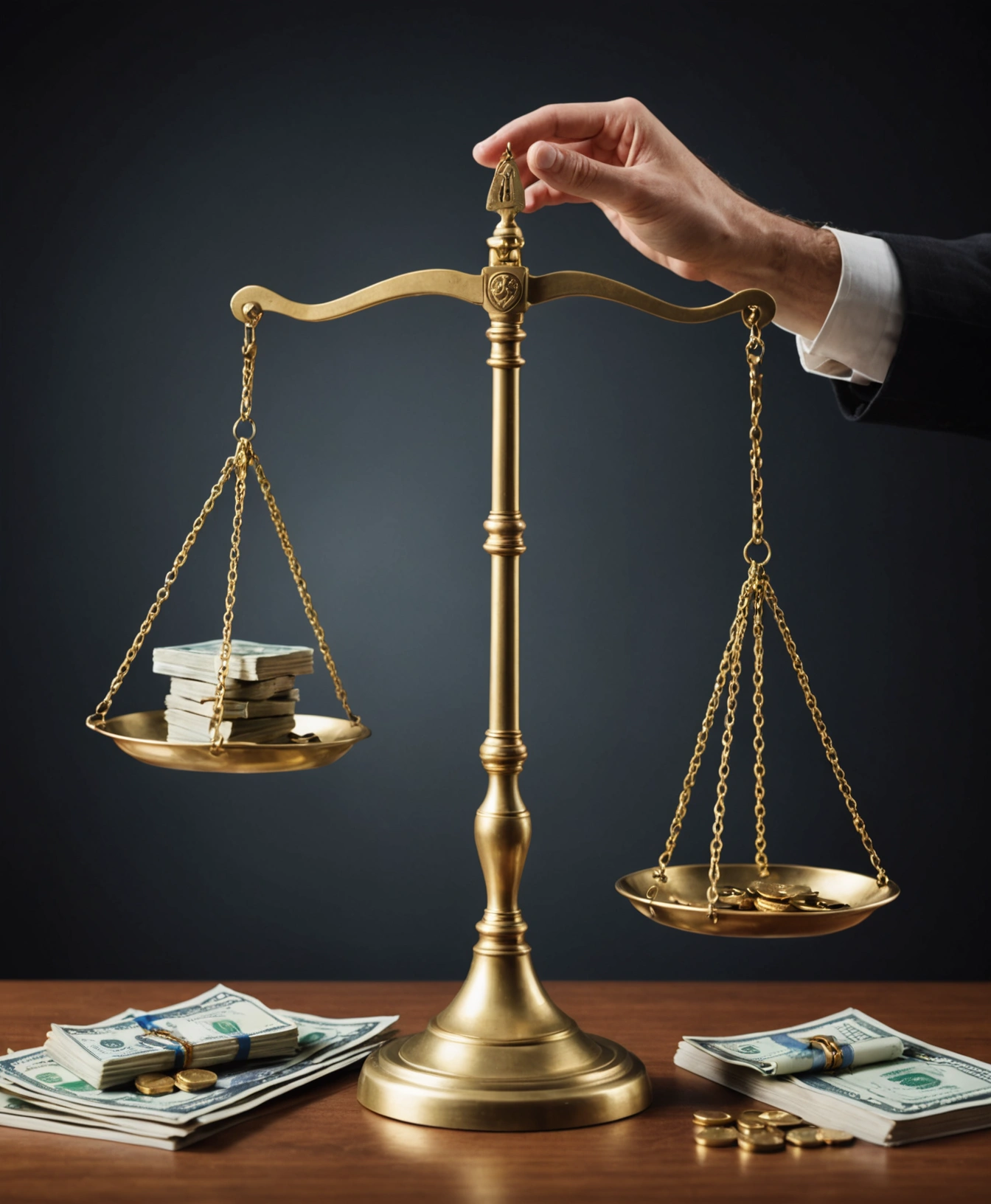 Digital illustration of legal scales balancing economic and non-economic damages